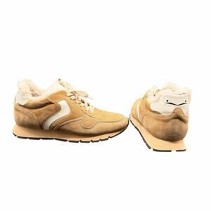Voile Blanche Shearling Sneakers EU 39 US 8–8.5 Tan Suede Fur Lined